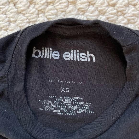 Billie Eilish black cotton t-shirt - Picture 4 of 5